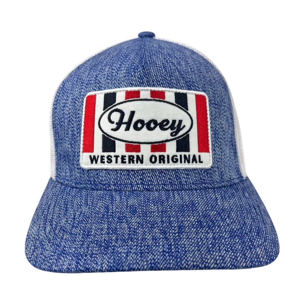 Hooey Western Original Snapback Hat Black Mesh Trucker Cap Adjustable Rodeo‎